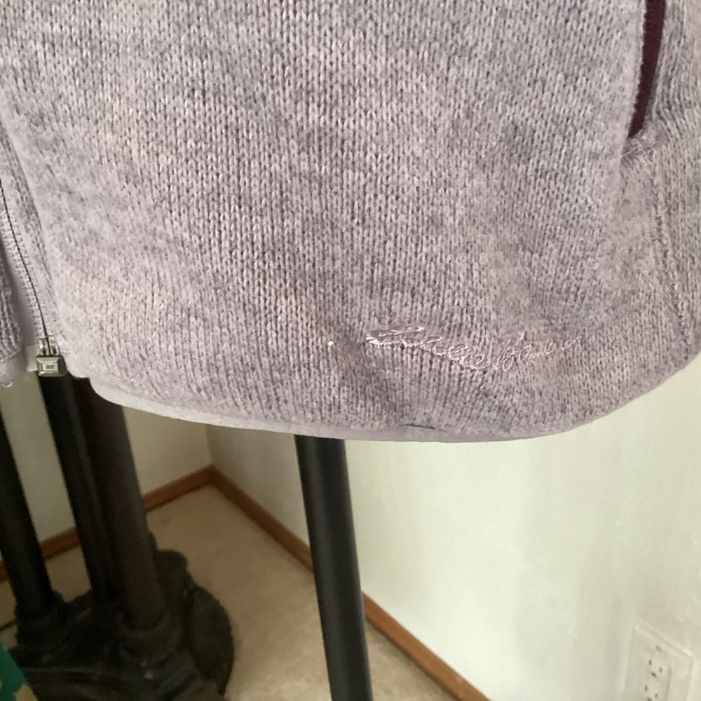 Eddie Bauer Lavender Purple Wine Stretch Long Sleeve Full Zipp - Picture 3 of 7